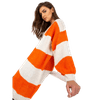 Ženski pleten pulover OCH BELLA ekru-oranžna TW-SW-BI-M3022.29X_390092 Univerzalni