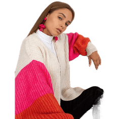 Och Bella Ženski volneni pulover OCH BELLA ecru TW-SW-BI-M33.22_390070 Univerzalni