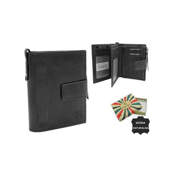 Rovicky Moška denarnica iz pravega usnja SCOTTY črne barve N1227-RHP_390365