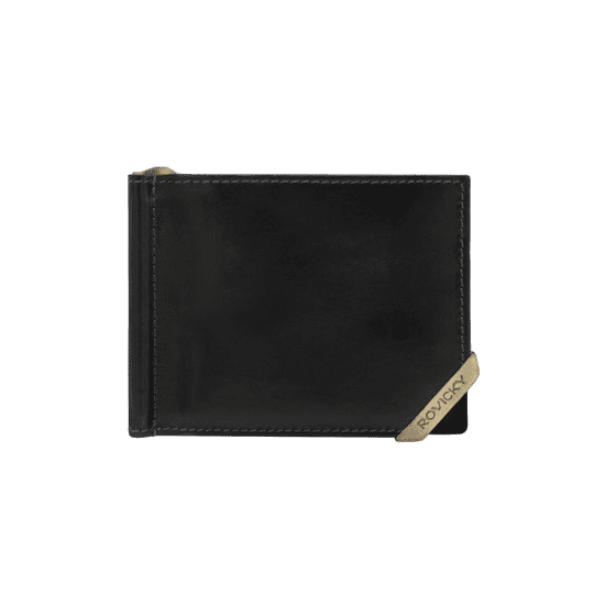 Rovicky Moška denarnica na račun s predelki ALLA črno-temno rjava N1908-RVTM-GL_390359