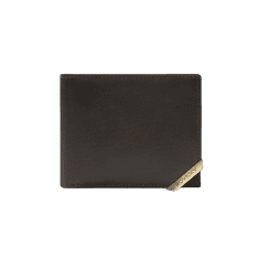Rovicky Moška denarnica iz pravega pravega usnja OFIR temno rjava N993-RVTM-GL_390369 Univerzalni