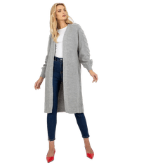 RUE PARIS Ženski karirasti pulover RUE PARIS sive barve LO-SW-LK-3001.82P_390332 Univerzalni