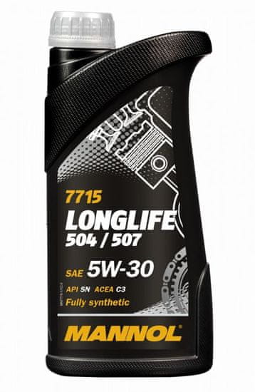 Mannol motorno olje Longlife 504/507 5W-30, 1 l