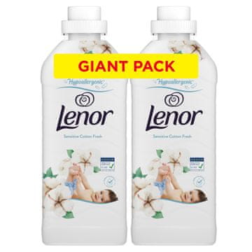 Lenor COTTON FRESH mehčalec tkanin, 2x1200 mL