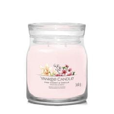 Yankee Candle Aromatična sveča Signature glass medium Pink Cherry & Vanilla 368 g