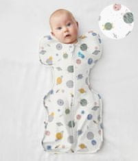 LOVE TO DREAM Swaddle UP - Swaddle, velikost M, planeti - 1 FAZA, 3-6m, 6-8,5kg