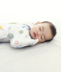 LOVE TO DREAM Swaddle UP - Swaddle, velikost S, planeti - 1 FAZA, 0-3m, 3-6kg