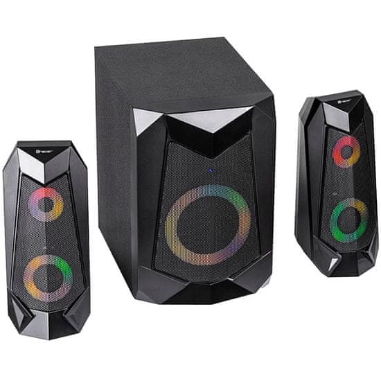 Northix 2x Zvočniki + Subwoofer - Bluetooth - RGB osvetlitev