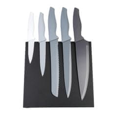 Northix 5x kuhinjski noži z magnetnim stojalom za nože 