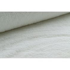 eoshop Okrogla preproga BUNNY bela, imitacija zajčjega krzna ( - Velikost: krog 100 cm)