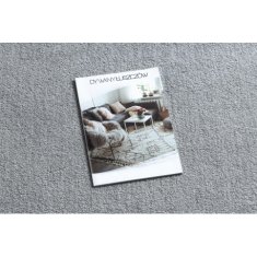 eoshop Moderna okrogla preproga LATIO 71351060, pralna, srebrna ( - Velikost: krog 200 cm)