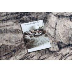 eoshop Moderna preproga TINE 75417B, nepravilne oblike, Rock stone cream / grey (Koberce Luszczow - Velikost: 195x195 cm)