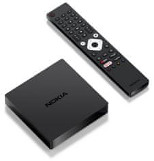 Nokia android box 8000/ 4K Ultra HD/ NETFLIX/ 02 TV/ HDMI/ USB 3.0/ USB-C/ USB 2.0/ BT/ Wi-Fi/ LAN/ Android TV 10/ črna