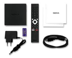 Nokia android box 8000/ 4K Ultra HD/ NETFLIX/ 02 TV/ HDMI/ USB 3.0/ USB-C/ USB 2.0/ BT/ Wi-Fi/ LAN/ Android TV 10/ črna