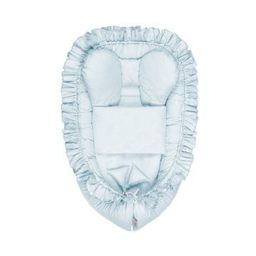 BELISIMA PURE turkizno otroško gnezdo z odejico