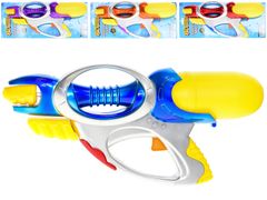 Vodna pištola 40 cm s črpalko - mešanica barv (vijolična, rdeča, modra, oranžna)