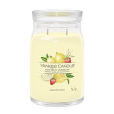 Yankee Candle Aromatična sveča Signature velik kozarec Iced Berry Lemonade 567 g