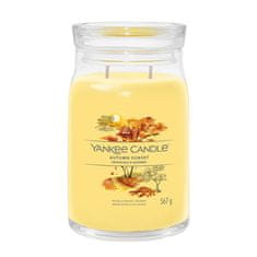 Yankee Candle Aromatična sveča Signature glass velika Jesenski zahod 567 g