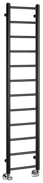 SAPHO Radiator DINA črne barve, 300x1380 mm, učinkovit grelnik za kopalnice