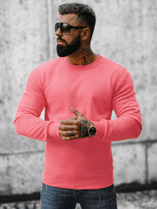 Ozonee Moški pulover florentinec roza XXL