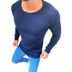 Dstreet Moški pulover z vrvico mornarsko modre barve wx1607 M