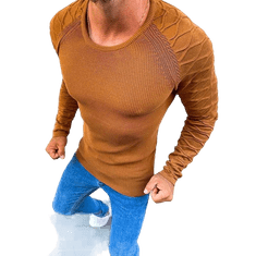 Dstreet Moški peščeni pulover nad glavo wx1651 S
