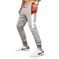 Dstreet Moške nepotiskane športne hlače svetlo sive barve SLIM ux3204 L