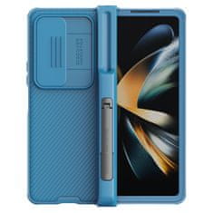 Nillkin camshield pro case (obleka) za samsung galaxy z fold 4 ovitek s stojalom za pokrov kamere moder