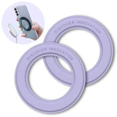 Nillkin snaplink 2x lepilna magnetna nalepka za telefon, magnetno držalo, vijolična (združljivo z magsafe)