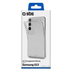 SBS silikonski ovitek za Samsung Galaxy S23, prozoren (TESKINSAS23T)
