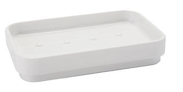 Gedy BELE ČRTE - Kvadratna Kotna Polica, Bela, 189 x 385 x 139 mm, Plastika