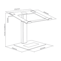 Gembird Stojalo za prenosnik NBS-D1-02