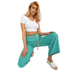 Factoryprice Ženske hlače s šivi brez zapenjanja MALA turkizne barve EM-SP-13082.78_394208 Univerzalni