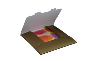 Darilna kuverta za koledarje 30x30 cm - zlata, pakiranje po 3