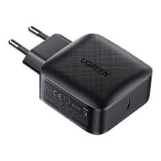 Ugreen fast 65w gan usb type c quick charge 3.0 power delivery charger (galijev nitrid) črn (cd217 70817)