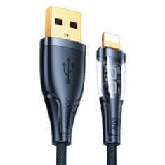Joyroom Kabel z inteligentnim izklopom USB-A - iPhone Lightning 1,2 m - črn