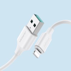 Joyroom Kabel za polnjenje in prenos podatkov iPhone USB - Lightning 2,4A, 2 m, bel