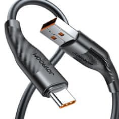 Joyroom usb kabel - usb type c za hitro polnjenje / prenos podatkov 6a 1m črn (s-1060m12)