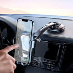 Joyroom Gravitacijsko držalo za pametni telefon na armaturni plošči sivo