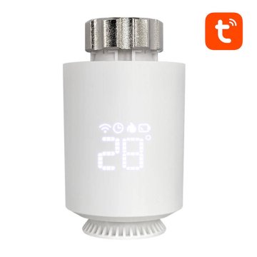slomart pametna termostatska glava avatto trv06 zigbee 3.0 tuya - odprta embalaža