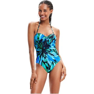 Desigual Ženske enodelne kopalke Swim Rainforest 23SWMK355000