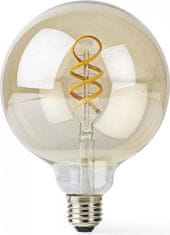 Nedis Pametna žarnica LED z žarilno nitko Wi-Fi/ E27/ G125/ 4,9W/ 230V/ 360lm/ toplo do hladno bela/ 1800 - 6500K/ možnost zatemnitve