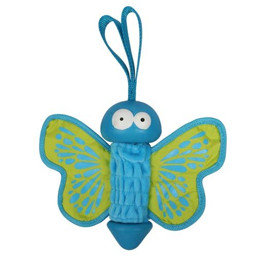 EBI COOCKOO LILLY gumijasta igrača za pse 27x20x7,5cm zeleni metulj
