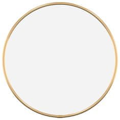 Vidaxl Stensko ogledalo zlate Ø 20 cm okroglo