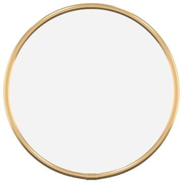 Vidaxl Stensko ogledalo zlate Ø 20 cm okroglo