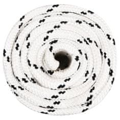 Vidaxl Delovna vrv bela 20 mm 25 m poliester