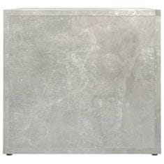 Greatstore Nočna mizica betonsko siva 41x40x36 cm inženirski les