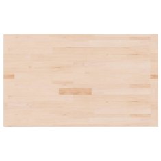 Vidaxl Kopalniški pult 100x60x4 cm neobdelana trdna hrastovina