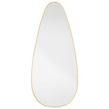 Vidaxl Stensko ogledalo zlato 90x40 cm
