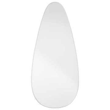 Vidaxl Stensko ogledalo srebrno 100x45 cm